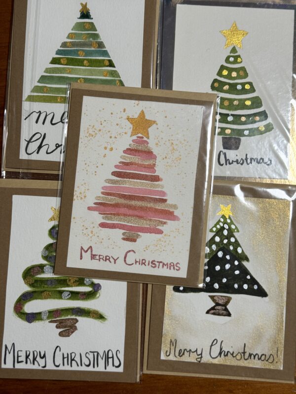 Christmas cards featuring Christmas Tree designs