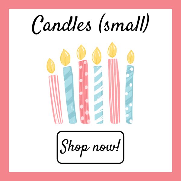 Birthday Cards with Candles (Small)
