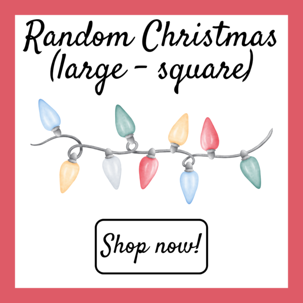 Random CHristmas cards - Square large