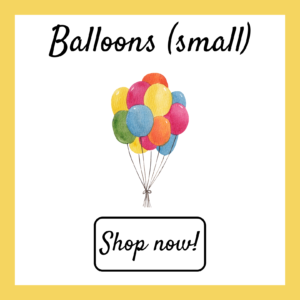 birthday cards with balloons (small)
